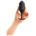 b-vibe Snug Plug 4 - dvostruka analna kugla (257g) - crna