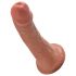 King Cock - dildo 15 cm - realističan - smeđa