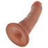 King Cock - dildo 15 cm - realističan - smeđa