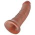 King Cock 8 dildo (20 cm) - tamna prirodna boja