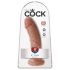 King Cock 8 dildo (20 cm) - tamna prirodna boja