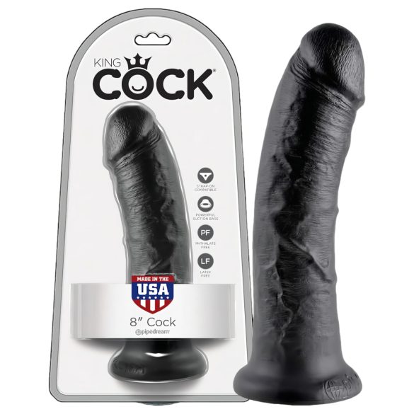 King Cock 8 dildo (20 cm) - crni