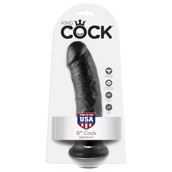 King Cock - dildo 20 cm - crni