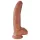 King Cock - realistični dildo s testisima 23 cm - smeđa