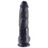 King Cock 10 s testisima dildo (25 cm) - crni