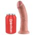 King Cock 8 dildo (20 cm) - prirodna boja
