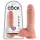 King Cock - realistični dildo s testisima - 20 cm - prirodna boja