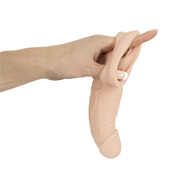Nature Skin - produžni omotač penisa s prstenom za testise