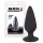Black Velvets - analni plug 40g - crni