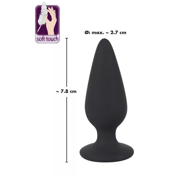 Black Velvets - analni plug 40g - crni