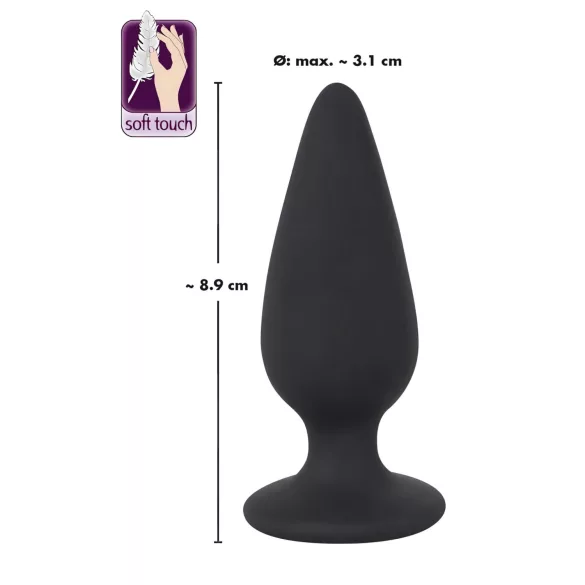 Black Velvets Heavy - analni plug 75g - crna