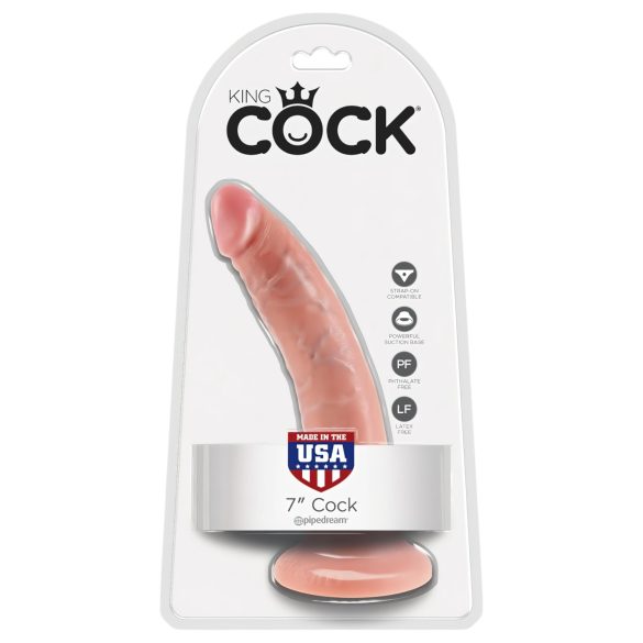 King Cock 7 Dildo (18 cm) - Prirodna Boja