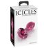Icicles No. 79 - stožasti stakleni analni čep (ružičasti)