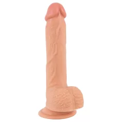   realistixxx - realistični dildo s vakuškom (22 cm, boja kože)