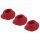 Womanizer Premium S - Zamjenski set crvenih usisnih zvona (3 kom)