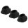 Womanizer Premium M - rezervni set usisnih glavica - crne (3 kom)