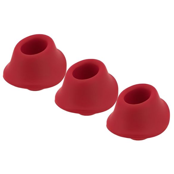 Womanizer Premium zamjenski set usisnih kapica - crvena (3 kom)