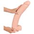 Realistixxx Giant 3XL - realistično dildo (42 cm) - prirodna boja