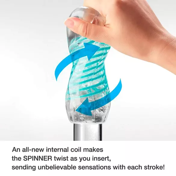 TENGA - masturbator Spinner Tetra - prozirni