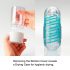 TENGA Spinner Tetra - prozirni masturbator