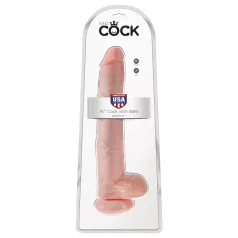 King Cock - veliki dildo s testisima 35 cm - natur