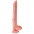 King Cock - veliki dildo s testisima 35 cm - natur