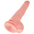 King Cock - veliki dildo s testisima 35 cm - natur