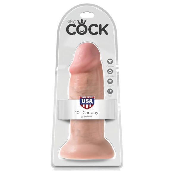 King Cock 10" dildo (25 cm) - prirodno