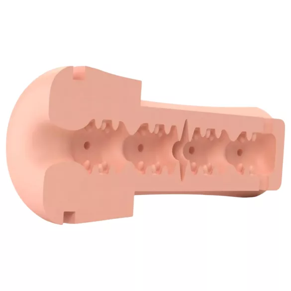 mystim Opus E Donut - elektro masturbator (prirodno-crni)