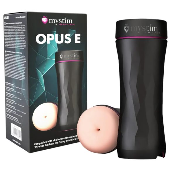 Mystim Opus E Anus - elektro masturbator za anus (prirodna-crna)