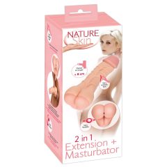   Nature Skin - 2u1 umjetna stražnjica i omotač penisa (prirodni)