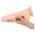 Silexd 9,5 - Prirodni Dildo s prianjajućom bazom - 24 cm