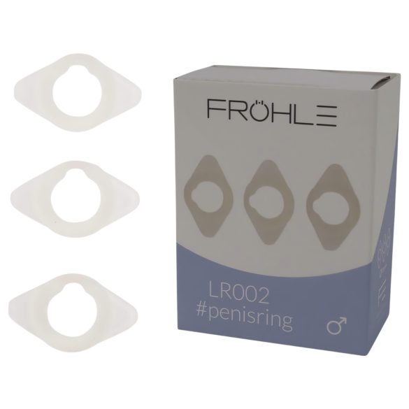 Fröhle LR002 (2,1cm) - medicinski set prstenova za penis (3 kom)