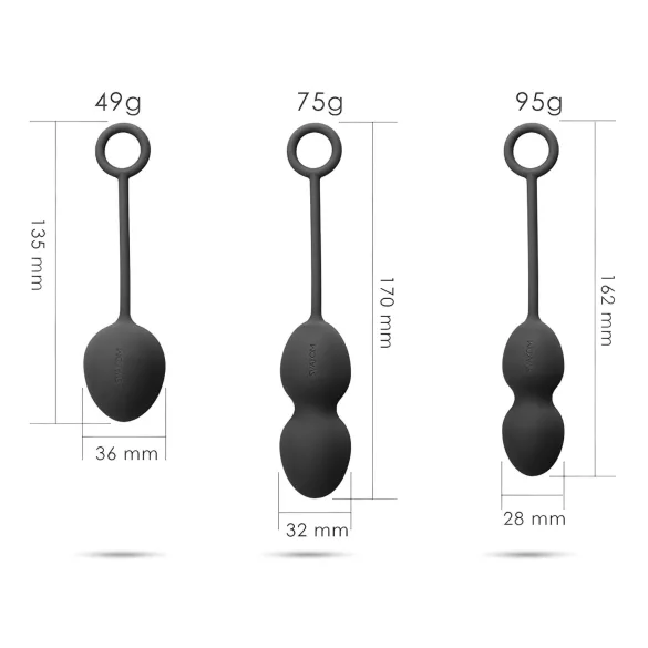 Svakom Nova - set gejša kuglica 3 komada - crvena