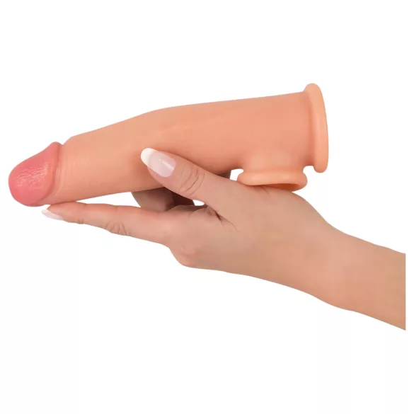 Realistixxx - penis navlaka s prstenom - produžuje penis - 19cm - natur