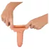 Realistixxx - penis navlaka s prstenom - produžuje penis - 19cm - natur