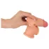 Realistixxx - penis navlaka s prstenom - produžuje penis - 19cm - natur