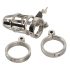You2Toys - Chastity Cage - metalna penisna kućica s lokotom