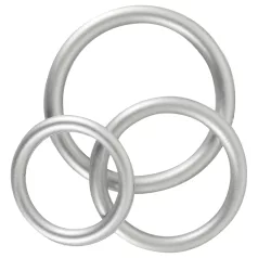   You2Toys Metallic - set silikonskih prstenova za penis (3 komada)