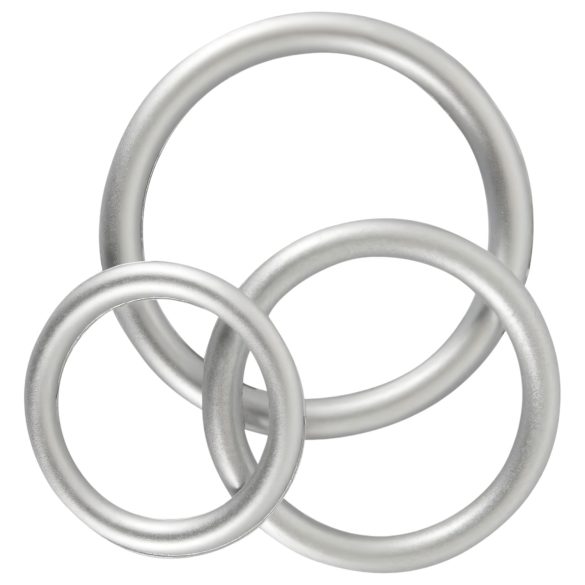 You2Toys Metallic - set silikonskih prstenova za penis (3 kom)