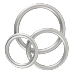   You2Toys Metallic - set silikonskih prstenova za penis (3 kom)