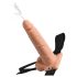Fetish Strap-On 7.5 - vezivni, prskajući dildo (natur)