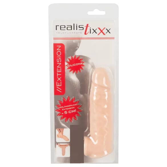 Realistixxx - penis navlaka s prstenom - 16 cm - prirodna boja