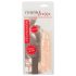 Realistixxx - prsten za penis s plaštom - 16 cm (natur)