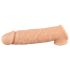 Realistixxx - prsten za penis s plaštom - 16 cm (natur)