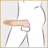 Realistixxx - penis navlaka s prstenom - 16 cm - prirodna boja
