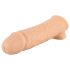 Realistixxx - prsten za penis s plaštom - 16 cm (natur)