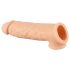 Realistixxx - prsten za penis s plaštom - 16 cm (natur)