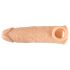 Realistixxx - prsten za penis s plaštom - 16 cm (natur)