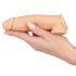 Realistixxx - prsten za penis s plaštom - 16 cm (natur)